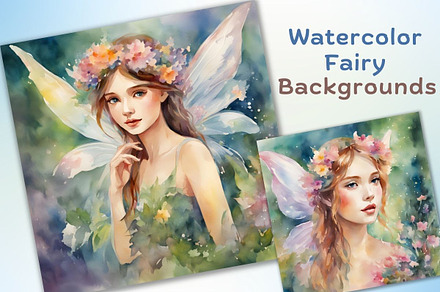 Watercolor Fairy Backgrounds