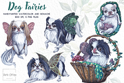 Watercolor and Gouache Dog Fairies, an Illustration by MariaOrtegaDigitals (Thumbnail 1 of 7)