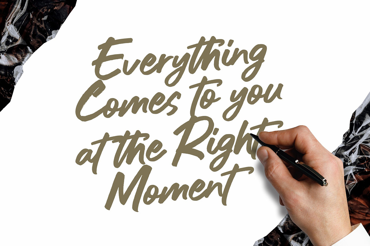 Satisfied - BRUSH FONT, a Script Font by ErgibiStudio