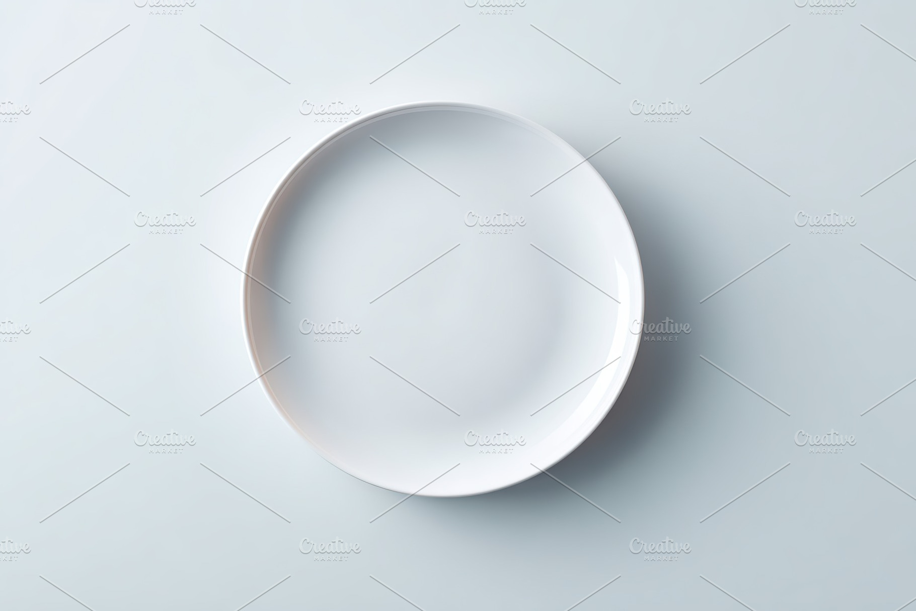 Elegant white ceramic plate on neutral background showcasing minimalist design, a Background Photo by AlyaAnd