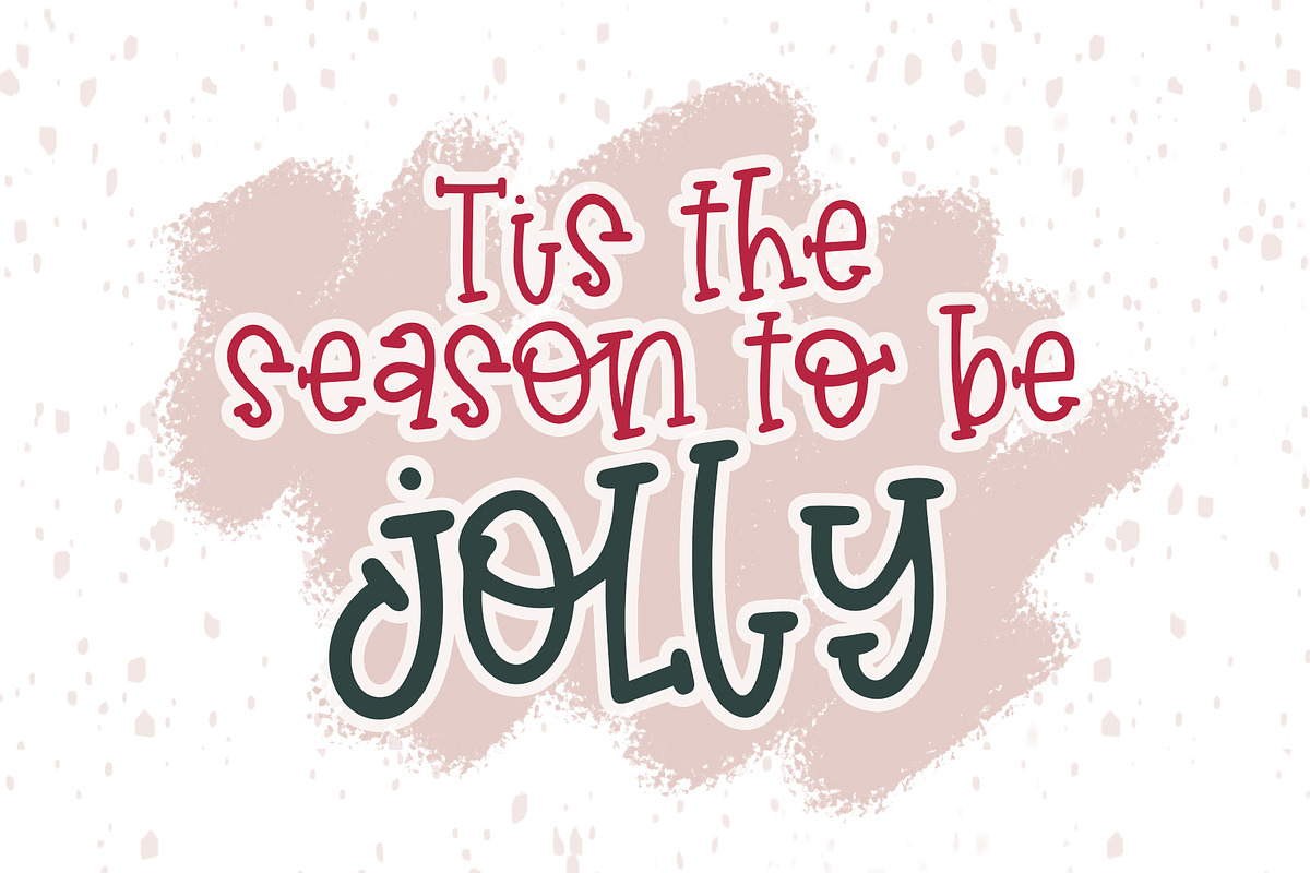 Christmas Stocking, a Font by Dansie Design (Photo 5 of 8)
