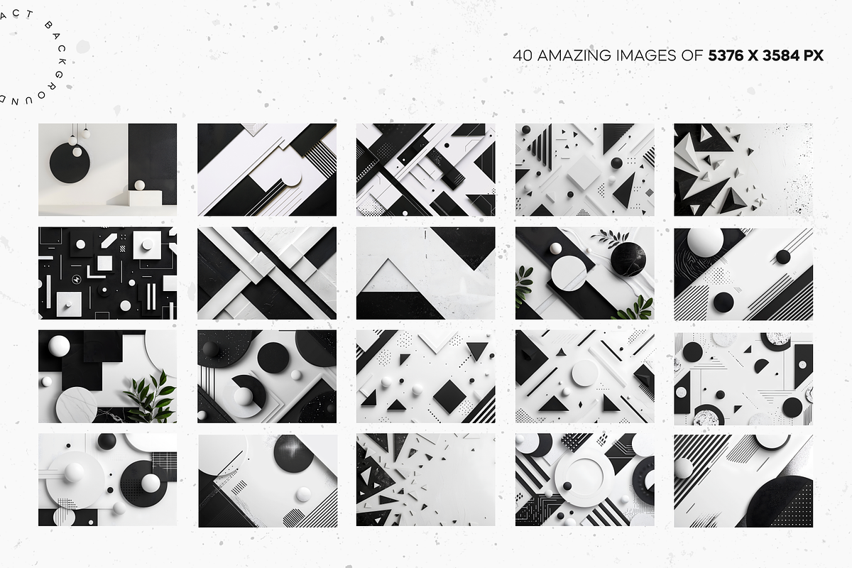 Black&White 3D Geometric Backdrops, an Abstract Photo by Lumeno (Photo 3 of 5)
