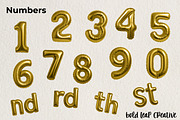 Gold Foil Number Balloon Pack, an Object Graphic by Bold Leap Creative (Thumbnail 2 of 6)