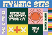 Kosnat Trunks Retro Display Typeface, a Sans Serif Font by alit design (Thumbnail 8 of 20)