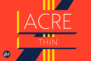 Acre Thin, a Sans Serif Font by Jonathan Ball (Thumbnail 1 of 5)