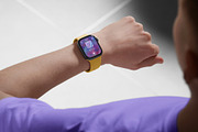 24 Watch Series 11 in Hand Mockups, a Wearable Device Mockup by Asylab (Thumbnail 69 of 107)