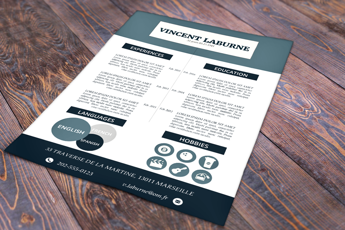 Resume/CV Photoshop & Word Template, a Resume Template by Studio 19 (Photo 5 of 5)