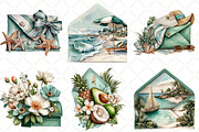 Whimsical Summer Envelope Clipart, an Illustration by Black Bird Studio (Thumbnail 3 of 5)