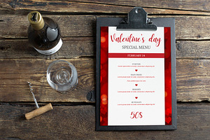 Valentine day menu | Canva