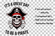 It's a Great Day to Be a Pirate PNG, a Graphic by Clipart Bloom (Thumbnail 2 of 2)