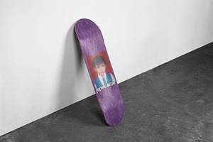 Realistic Skateboard Deck Mockup