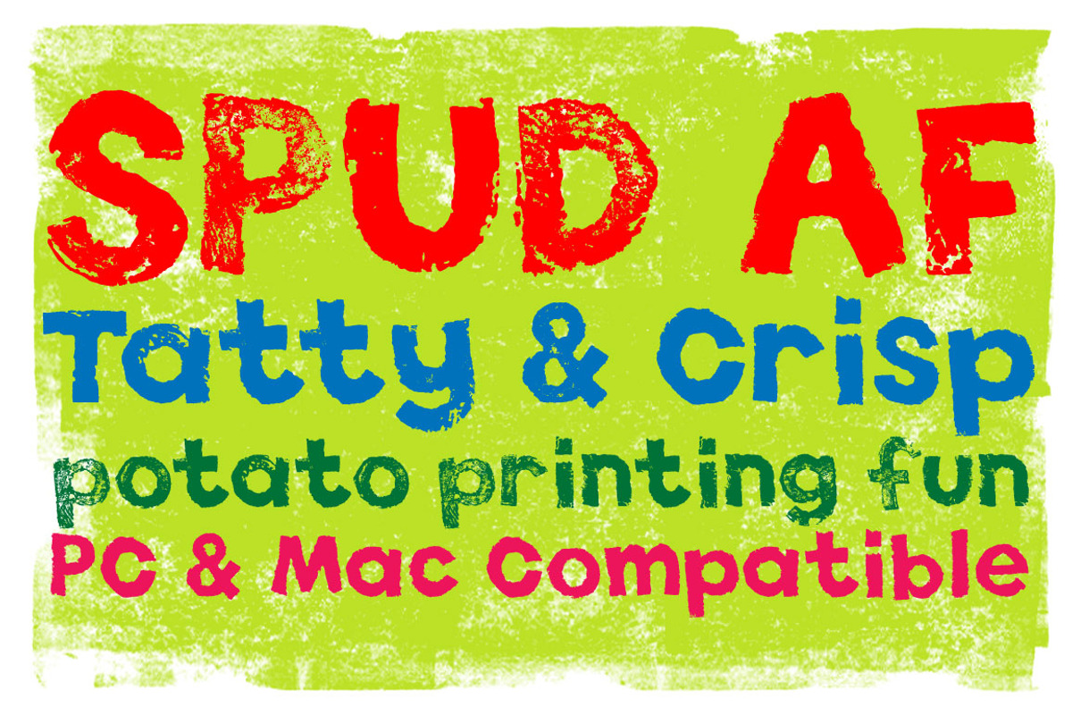 Spud AF Font preview 4