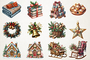 Cozy Christmas Vibes Clipart Bundle, an Illustration by RobertsArt (Thumbnail 4 of 7)