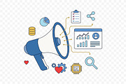Digital Marketing Strategy, a Technology Illustration by Partikusi Design (Thumbnail 3 of 3)