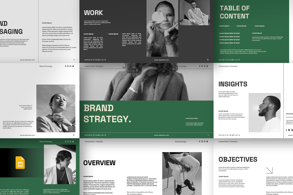 Brand Strategy Google Slides, a Presentation Template by Spesifikstd (Photo 1 of 10)
