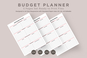 Budget Planner Pages Set V-09