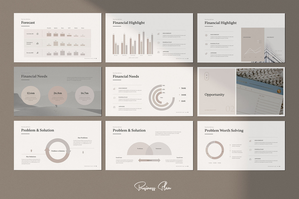 Business Plan Powerpoint Template, a Presentation Template by SlideCo (Photo 8 of 17)
