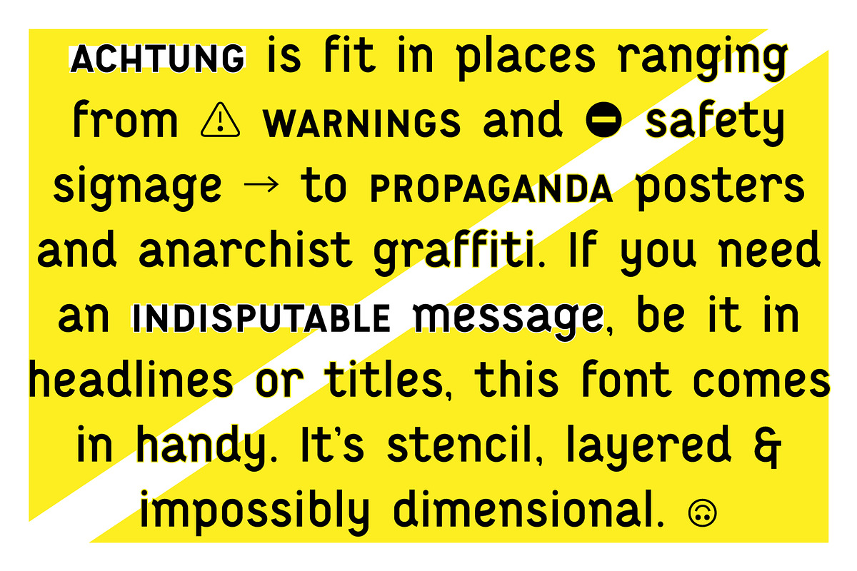 Achtung color font - DIY sub-family, a Font by FONT-Bud (Photo 4 of 14)