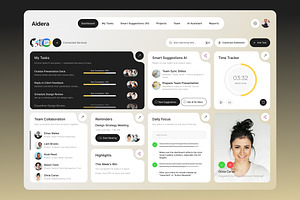 AI Task Management Dashboard, an UI Kit Template by Wencory