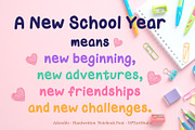 Adorable Notebook - Handwriting Font, a Font by OPY ArtStudio (Thumbnail 5 of 5)