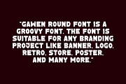 Gawen Round - Groovy Rretro Font, a Sans Serif Font by Iqsiart Studio (Thumbnail 3 of 7)