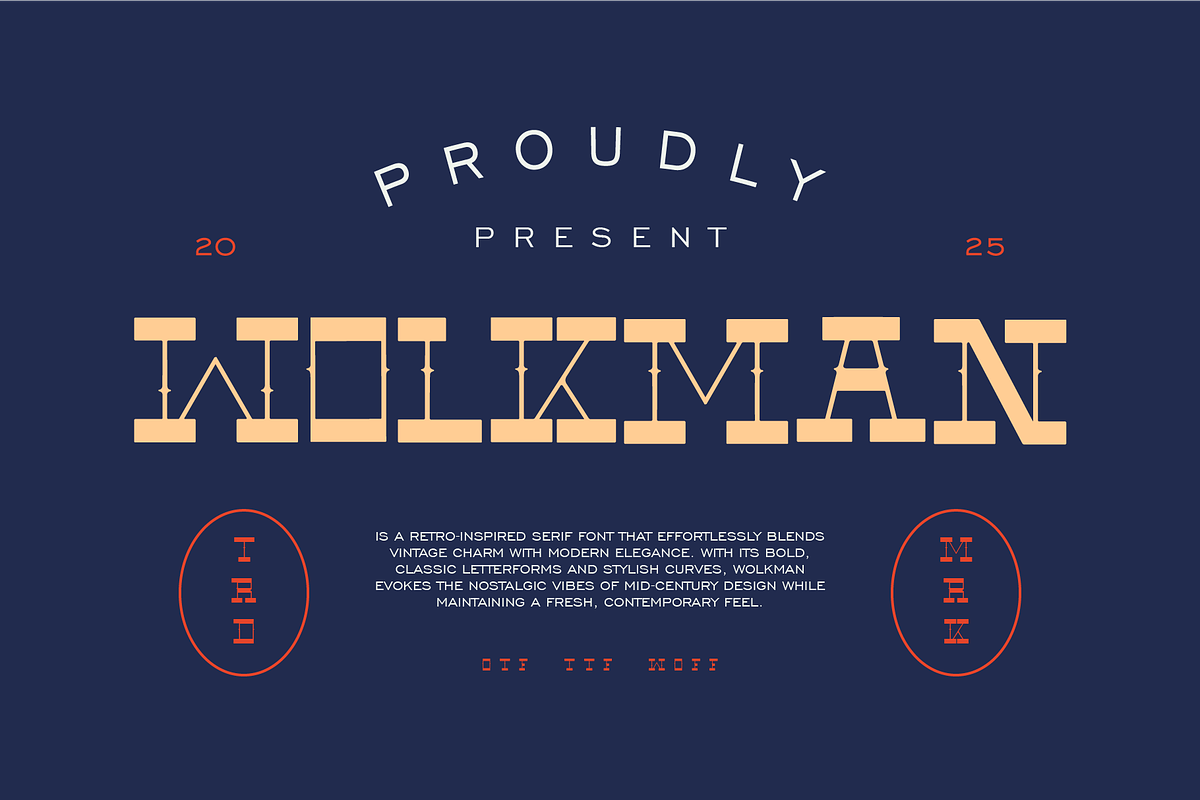 WOLKMAN - Retro Display Font, a Font by Rightwheels (Photo 1 of 10)