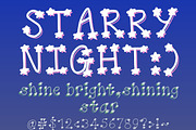Starry Night a hand drawn star font, a Handwritten Font by Eryn Rose Design (Thumbnail 1 of 5)
