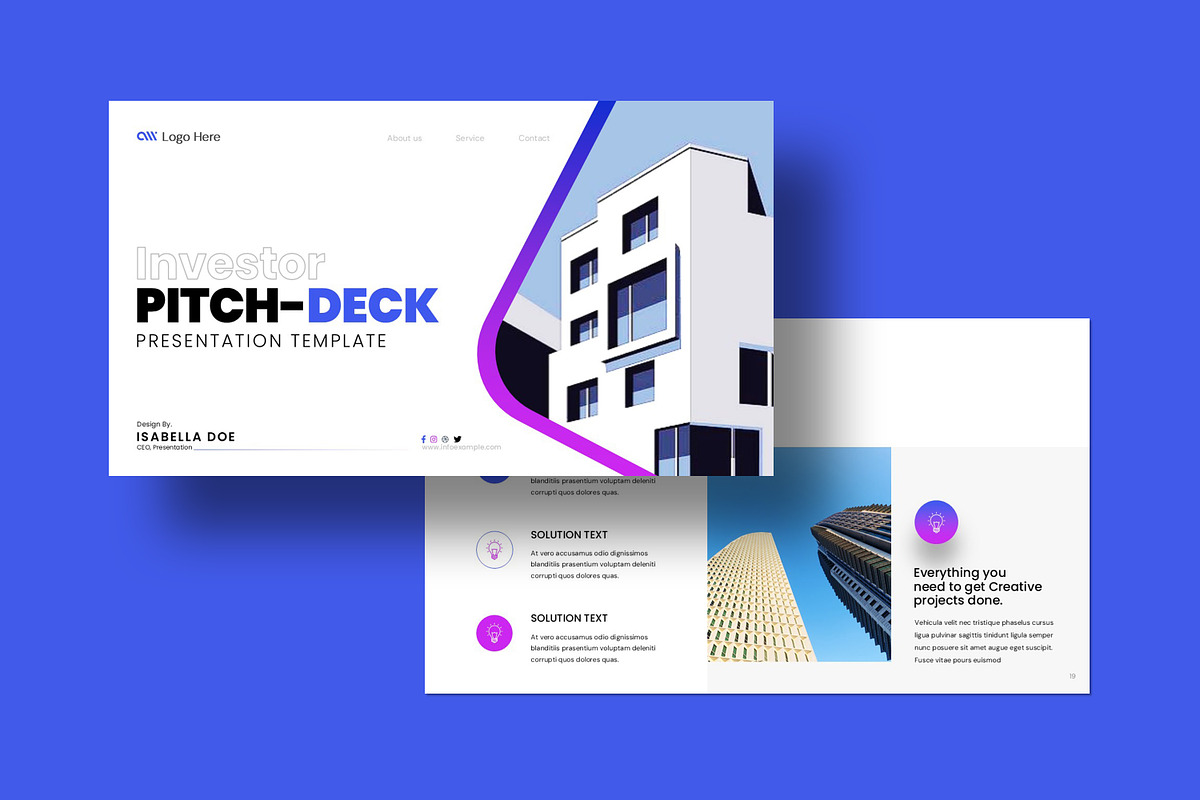 Pitch Deck Presentation Template preview 2