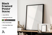 Black Framed Poster 2x3 PSD Mockup, a Household Mockup by Julian Adams (Thumbnail 3 of 3)