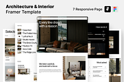 Architecture Framer Template, an UI Kit Template by Rozepaars Design (Thumbnail 1 of 3)