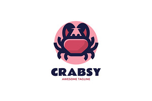 Crab Simple Mascot Logo, a Branding & Logo Template by Artnivora.Std