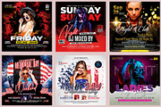 150 Night Club Flyer Bundle, a Flyer Template by AfzaalGraphics (Thumbnail 12 of 27)