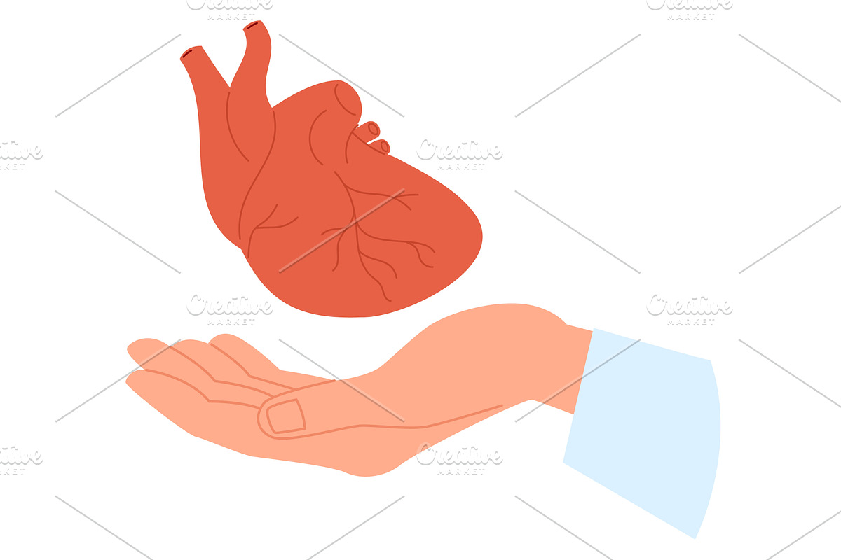 Doctors hand in medical gown holds, a Healthcare Illustration by Vectorbuum
