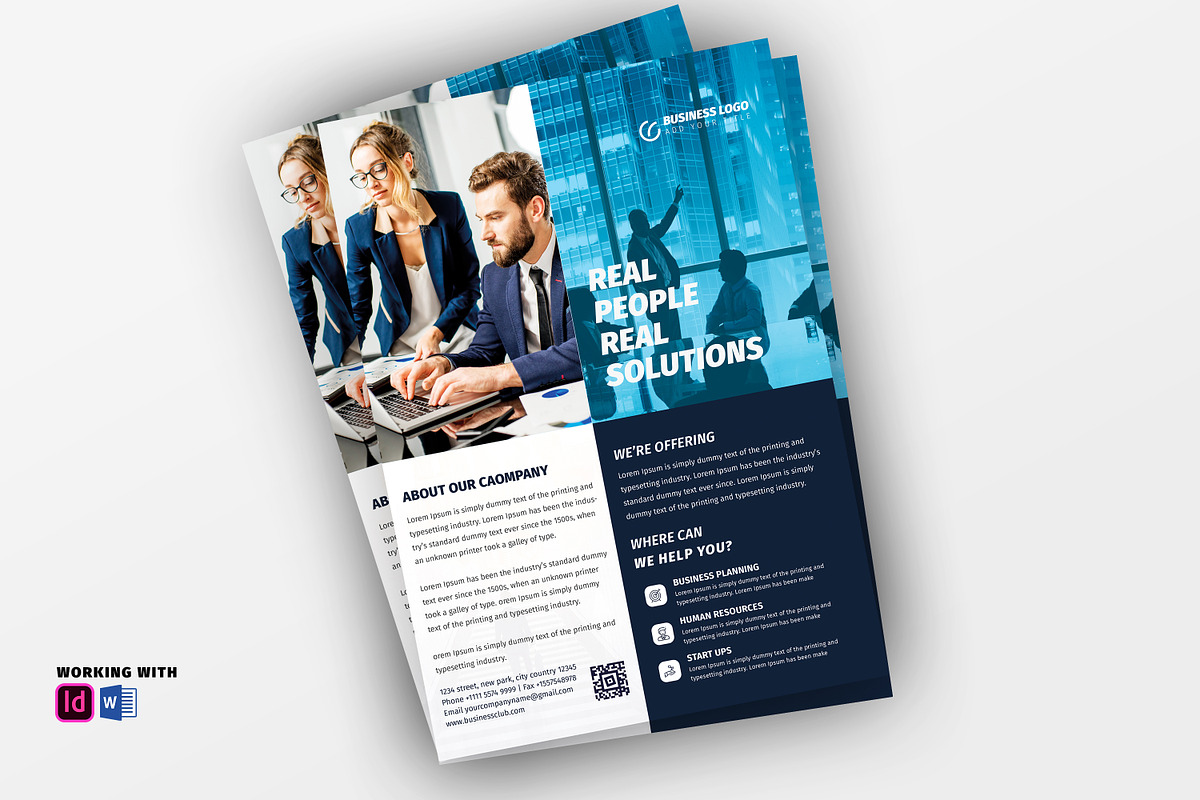 Modern Business Flyer Indesign Word, a Flyer Template by Madhabi Studio (Photo 3 of 4)