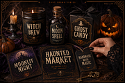 Pumpkin Ritual - Modern Halloween, a Blackletter Font by overlaytemplates (Thumbnail 3 of 5)