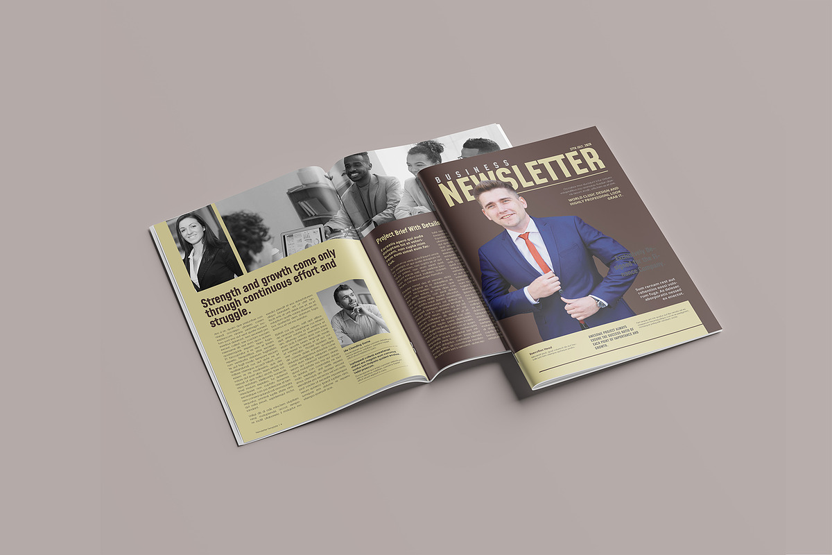 Newsletter Design, a Brochure Template by astutedesign11 (Photo 2 of 5)