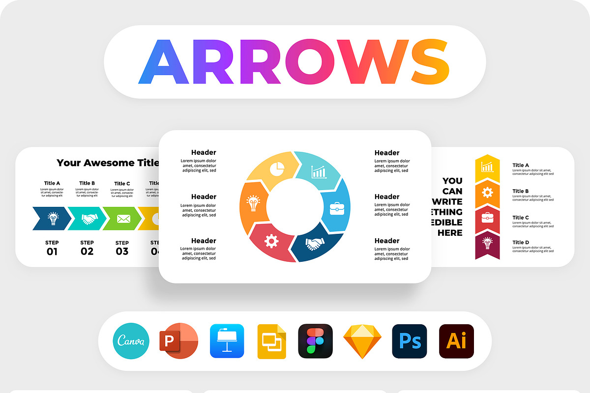 The Biggest Infographics Bundle!, a Presentation Template by Wowly Design (Photo 14 of 37)