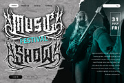Heavytal - Heavy Metal Font, a Blackletter Font by Letterara (Thumbnail 2 of 15)