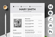 Modern Corporate Resume Template, a Resume Template by ResumeInventor (Thumbnail 1 of 5)