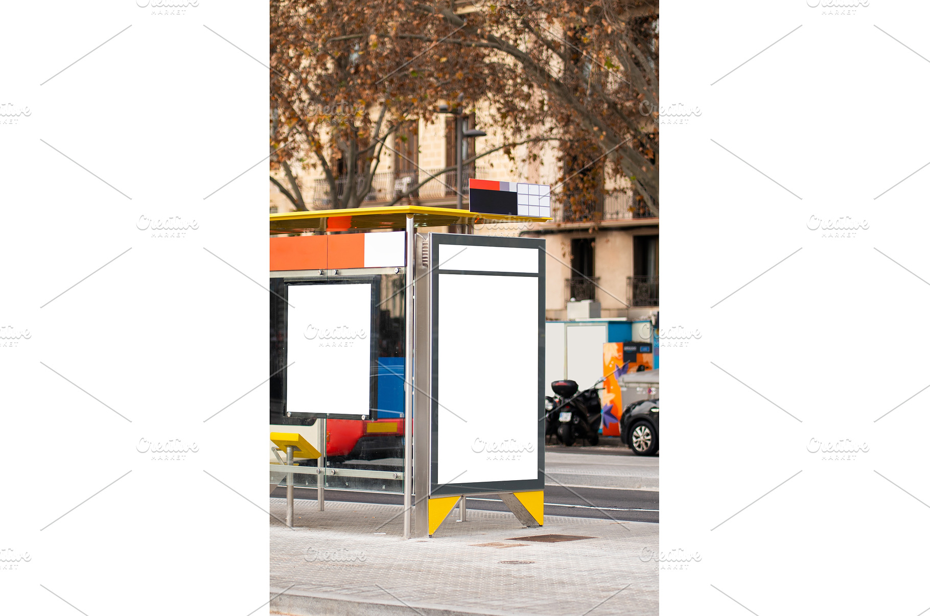 Blank billboards and advertising, a Business Photo by volodymyrshtun13795