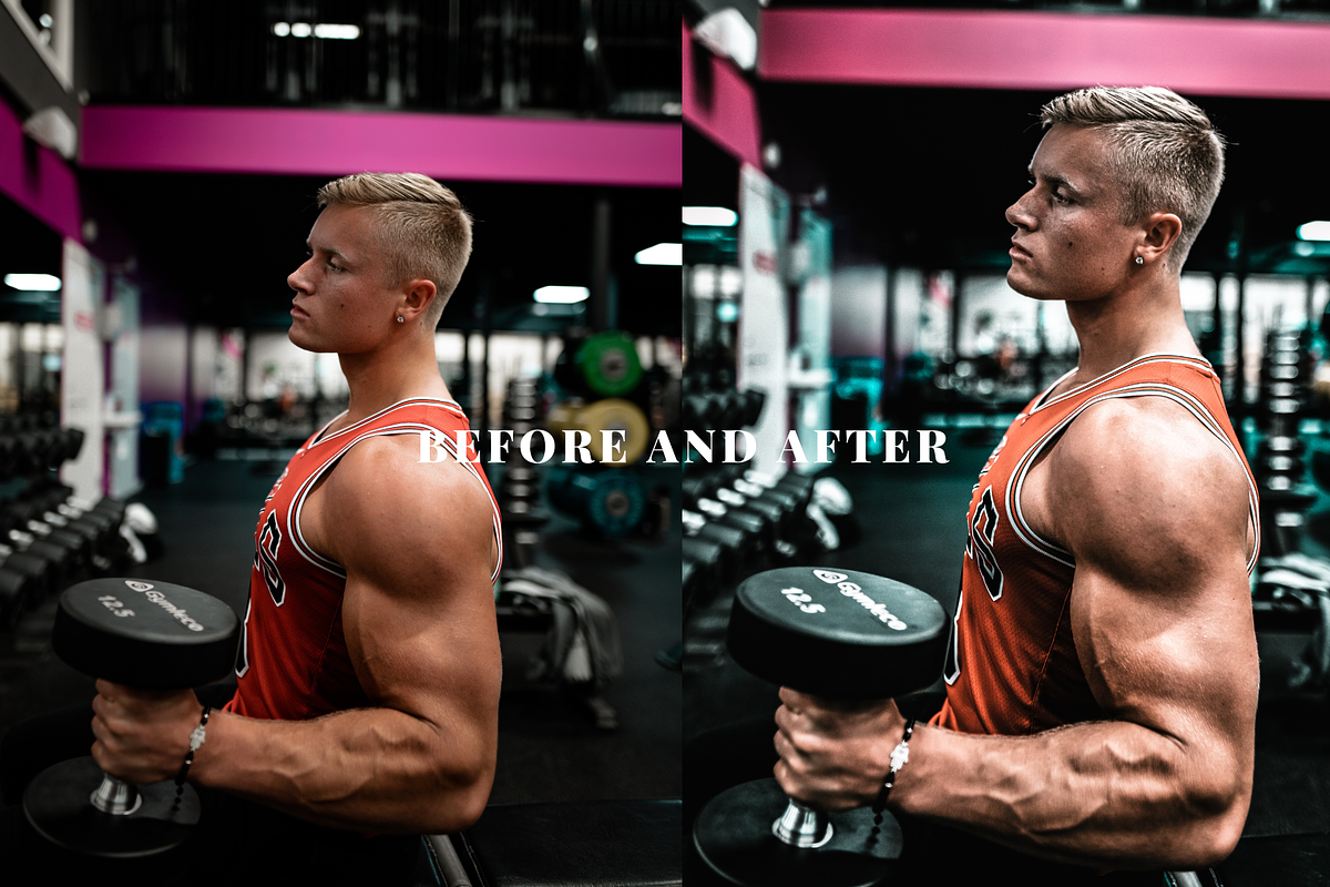 20 Gym & Fitness Lightroom Presets, a Preset Add-On by Oak Digital Studios (Photo 8 of 9)