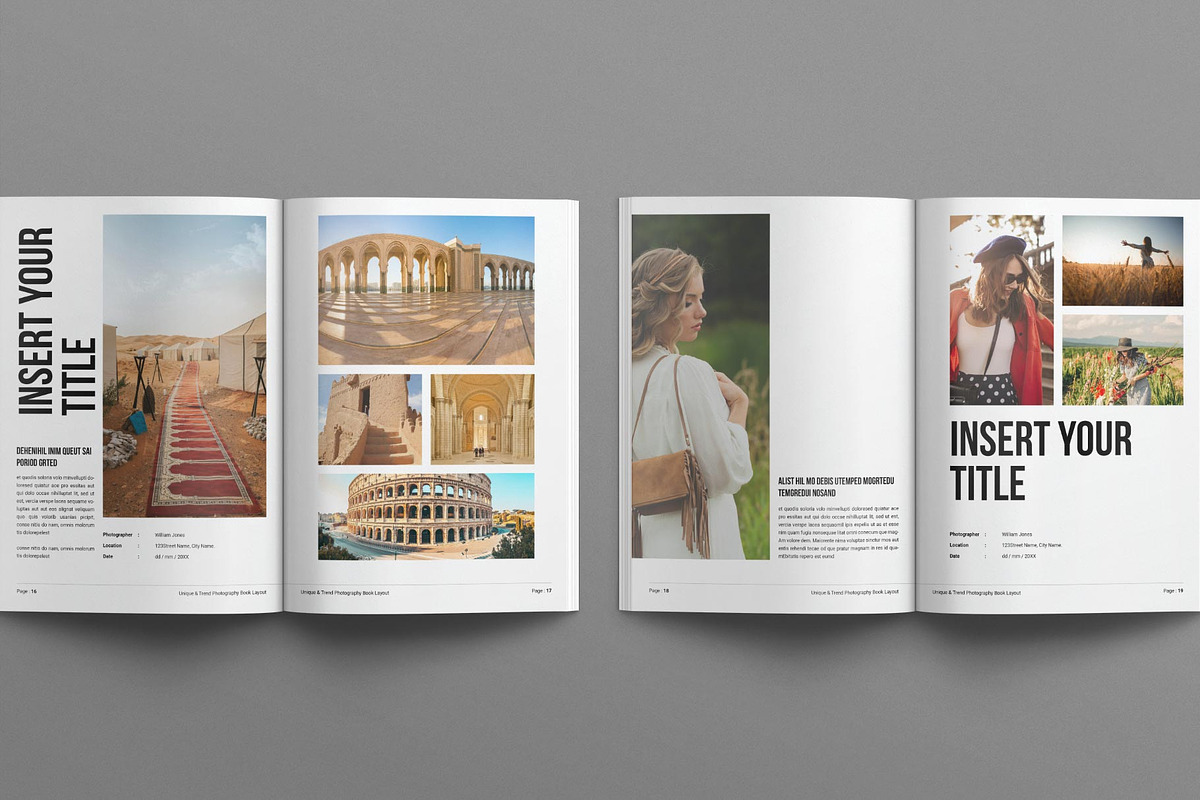 Photography Book Design Template, a Brochure Template by E-Type (Photo 7 of 8)