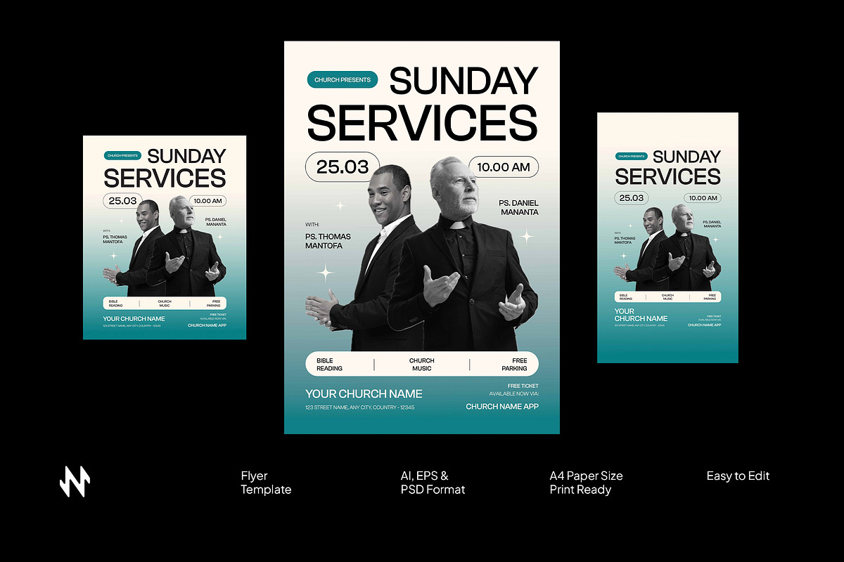 Sunday Church Flyer