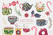 Winter Cafe Collection, a Food Illustration by PetiteMarket (Thumbnail 3 of 5)