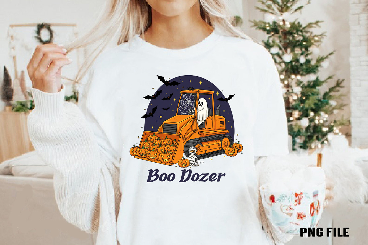 Boo Dozer Ghost Png, Boys Fall Hallo, an Illustration by DreamCafeArt (Photo 3 of 5)