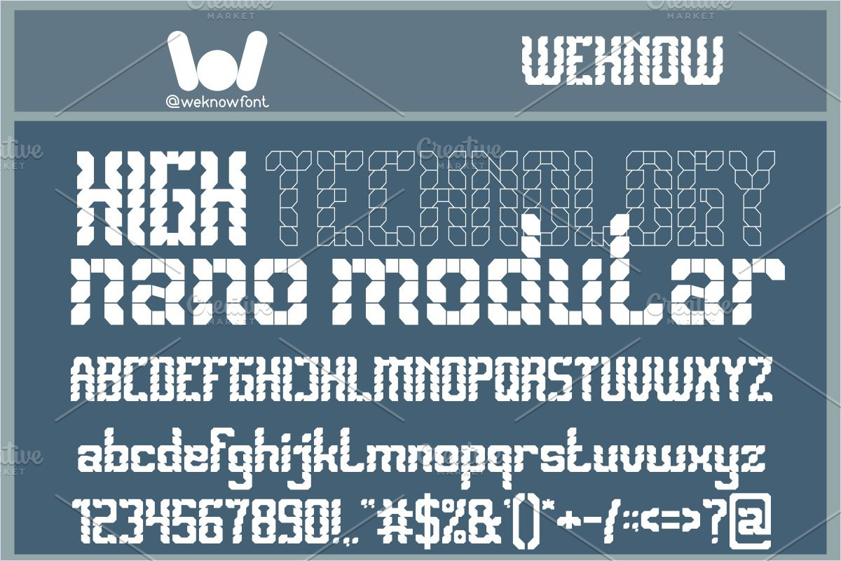 Biomechanical switches font, a Font by weknow (Photo 4 of 8)