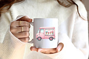 Summer Ice Cream Truck Clipart, an Illustration by CreationArt (Thumbnail 3 of 9)