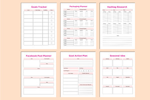 Editable 2024 Side Hustle Planner