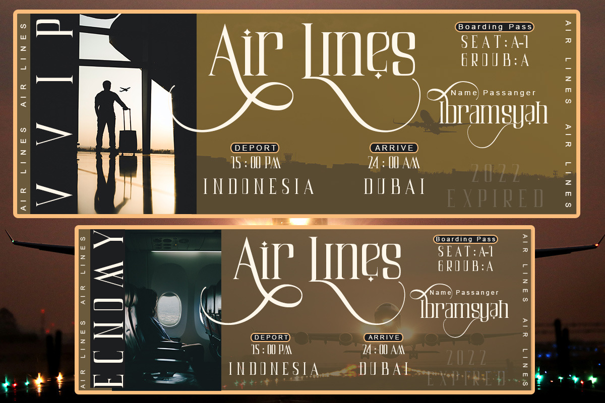 Air Leving, a Serif Font by Bramcreative (Photo 8 of 10)