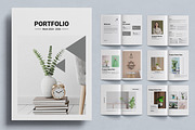 Clean and Modern Portfolio Layout, a Magazine Template by ContestDesign (Thumbnail 1 of 3)